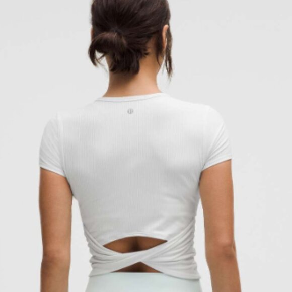 Lululemon All It Takes Back-Twist Ribbed Short-Sleeve Shirt - Picture 5 of 6